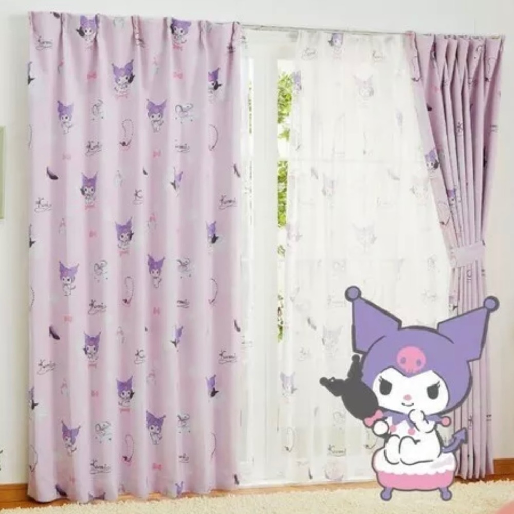 Sanrio Kuromi Heat-Shielding Curtains